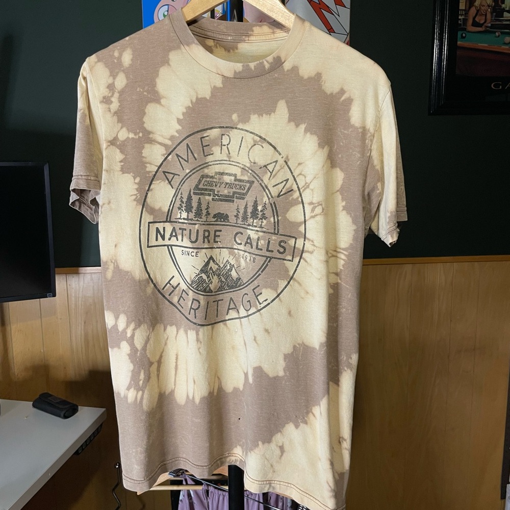 Vintage American Chevy trucks heritage custom one of one spiral reverse dye M